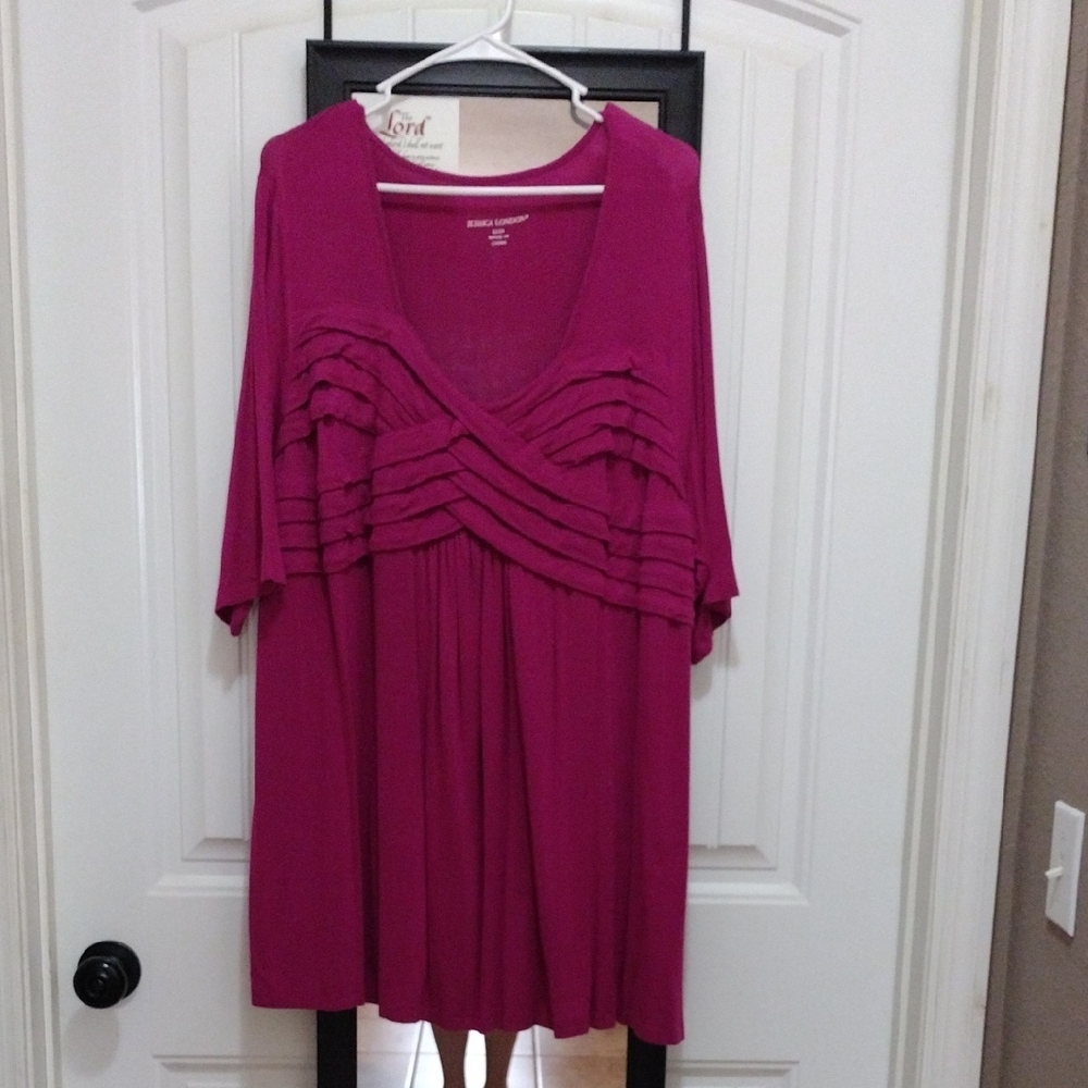 Jessica London Fuchsia Top Super Cute Size 22/24